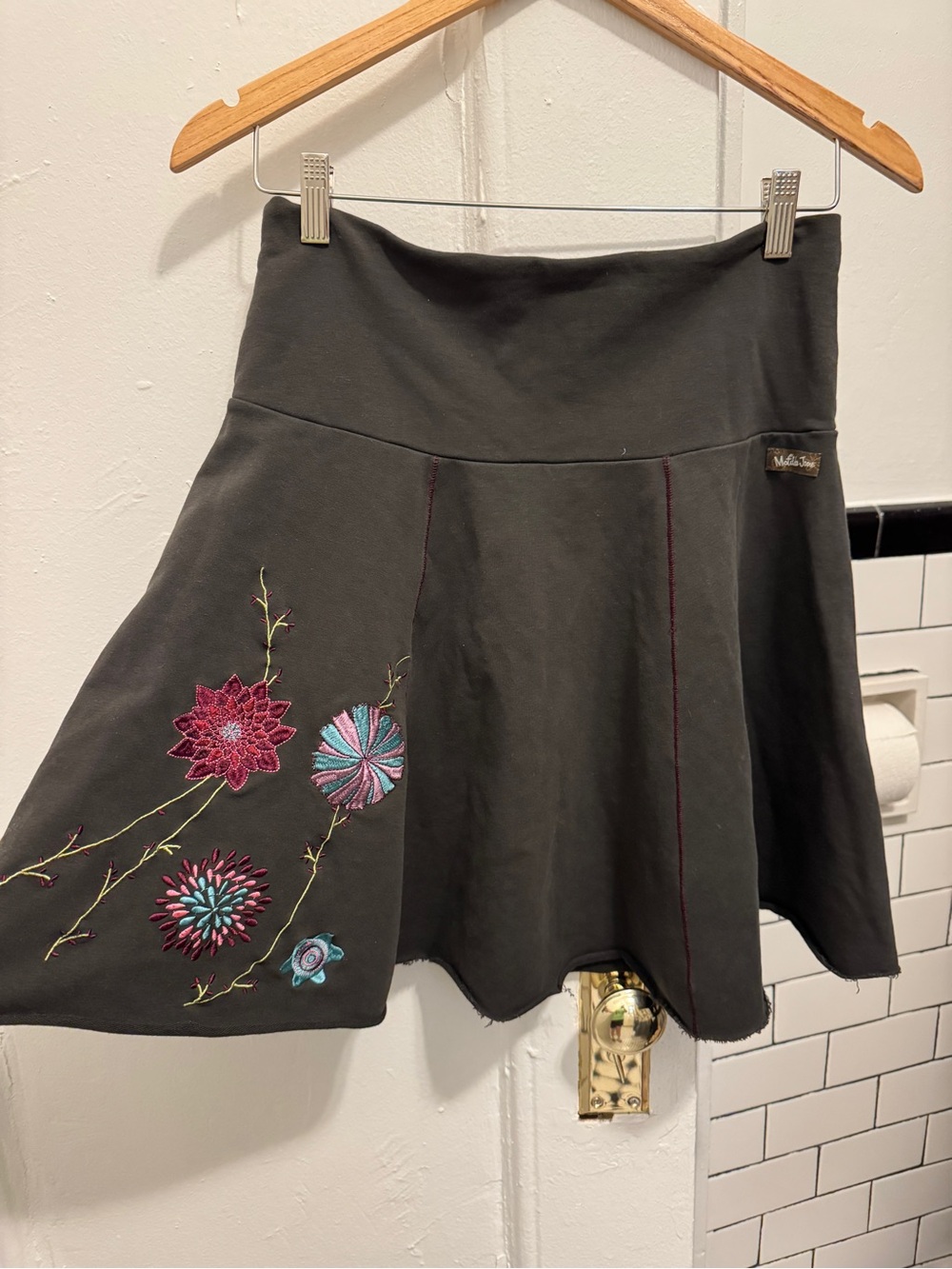 Matilda Jane Black Embroidered Skater Skirt
